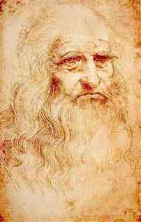Leonardo Disegno - autoritratto sanguigna