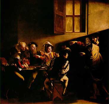 Caravaggio - Vocazione di S. Matteo