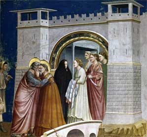 Giotto - saluto di gioacchino e santanna